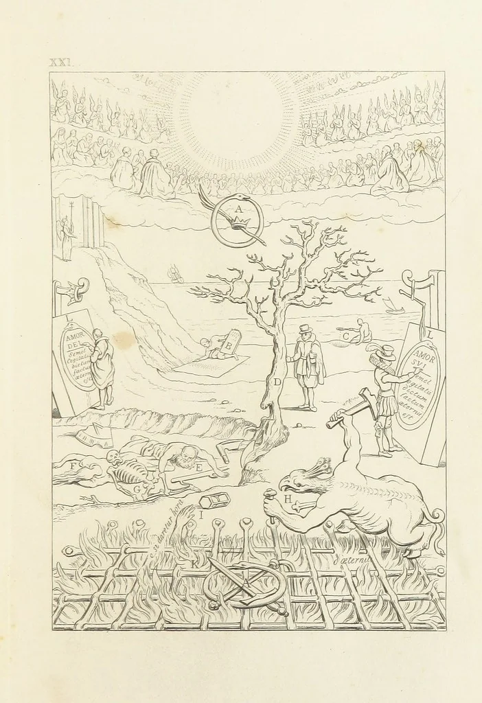 An illustration from The Baptistery ... By the author of “The Cathedral” [i.e. Isaac Williams]. Third edition, 1846, leaf 333