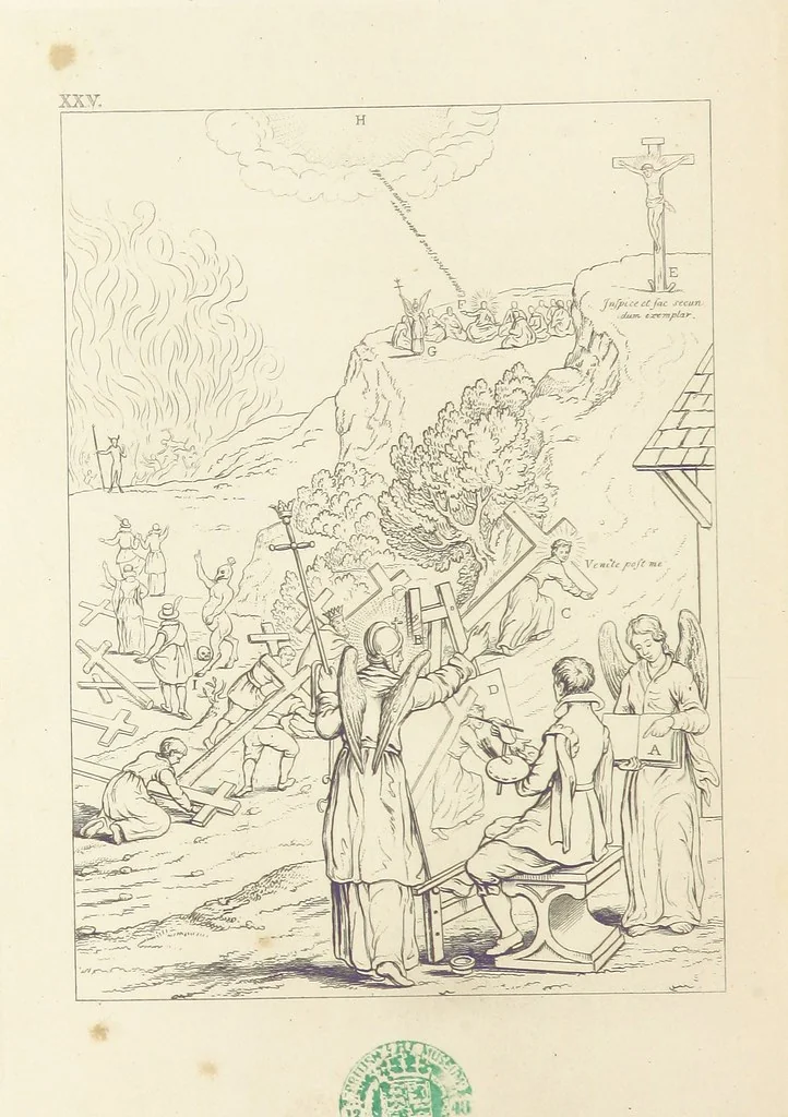 An illustration from The Baptistery ... By the author of “The Cathedral” [i.e. Isaac Williams]. Third edition, 1846, leaf 400
