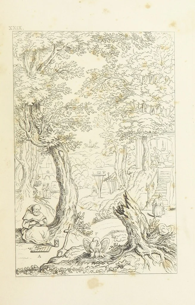 An illustration from The Baptistery ... By the author of “The Cathedral” [i.e. Isaac Williams]. Third edition, 1846, leaf 451