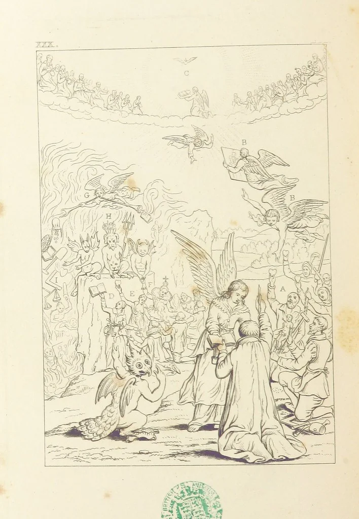 An illustration from The Baptistery ... By the author of “The Cathedral” [i.e. Isaac Williams]. Third edition, 1846, leaf 462