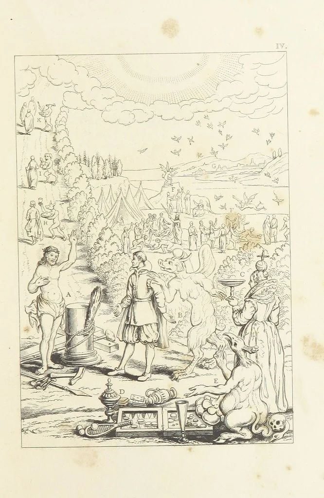 An illustration from The Baptistery ... By the author of “The Cathedral” [i.e. Isaac Williams]. Third edition, 1846, leaf 83