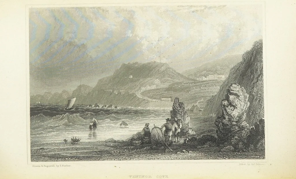 An illustration from Barber's Picturesque Illustration of the Isle of Wight, etc. accompanied by historical and topographical descriptions, 1845, leaf 132