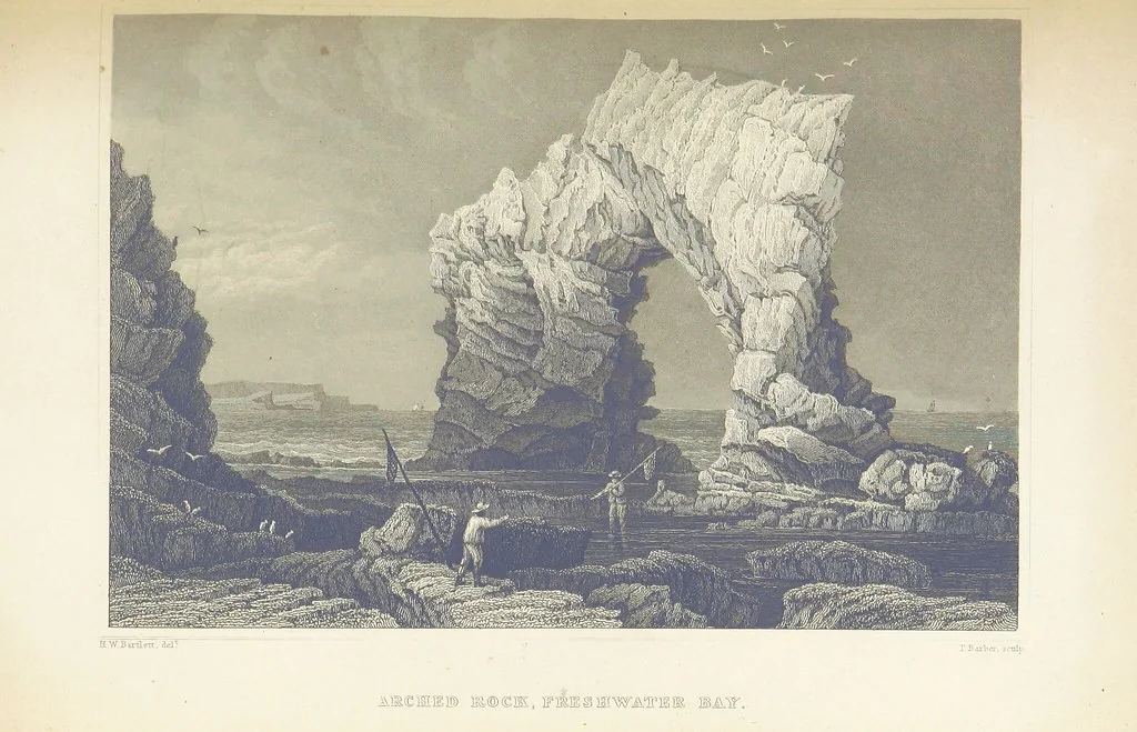 An illustration from Barber's Picturesque Illustration of the Isle of Wight, etc. accompanied by historical and topographical descriptions, 1845, leaf 163
