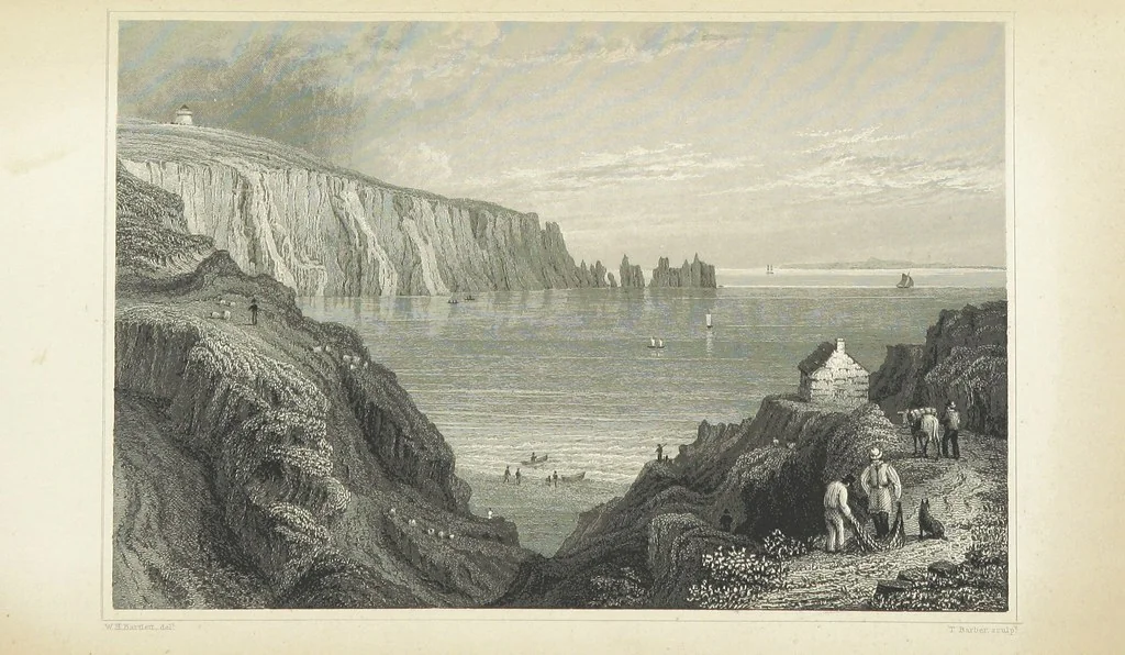 An illustration from Barber's Picturesque Illustration of the Isle of Wight, etc. accompanied by historical and topographical descriptions, 1845, leaf 184