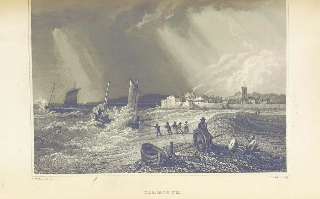 An illustration from Barber's Picturesque Illustration of the Isle of Wight, etc. accompanied by historical and topographical descriptions, 1845, leaf 187
