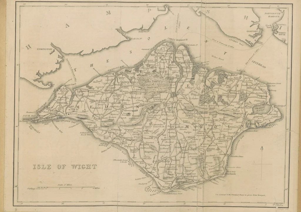 An illustration from Barber's Picturesque Illustration of the Isle of Wight, etc. accompanied by historical and topographical descriptions, 1845, leaf 197