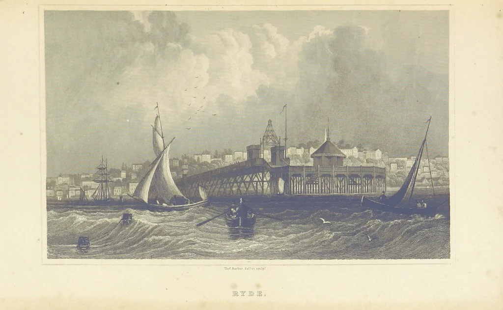 An illustration from Barber's Picturesque Illustration of the Isle of Wight, etc. accompanied by historical and topographical descriptions, 1845, leaf 23