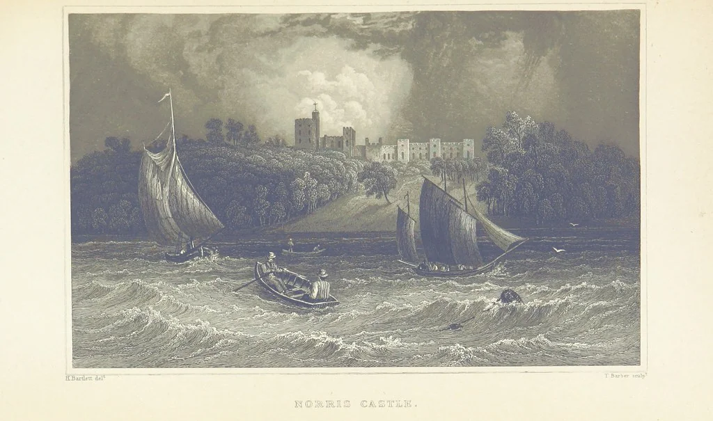 An illustration from Barber's Picturesque Illustration of the Isle of Wight, etc. accompanied by historical and topographical descriptions, 1845, leaf 73