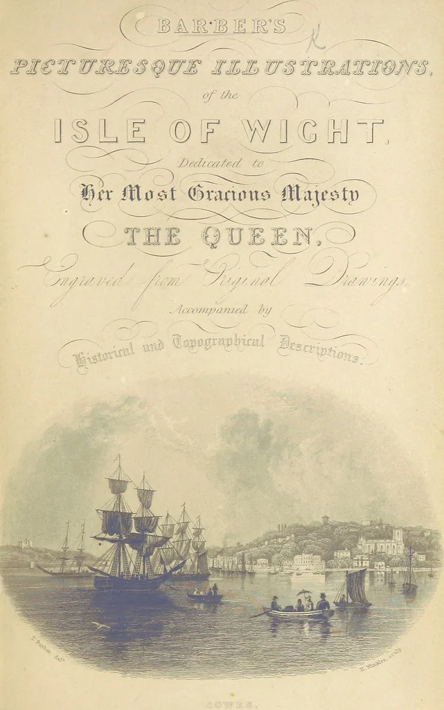 An illustration from Barber's Picturesque Illustration of the Isle of Wight, etc. accompanied by historical and topographical descriptions, 1845, leaf 9