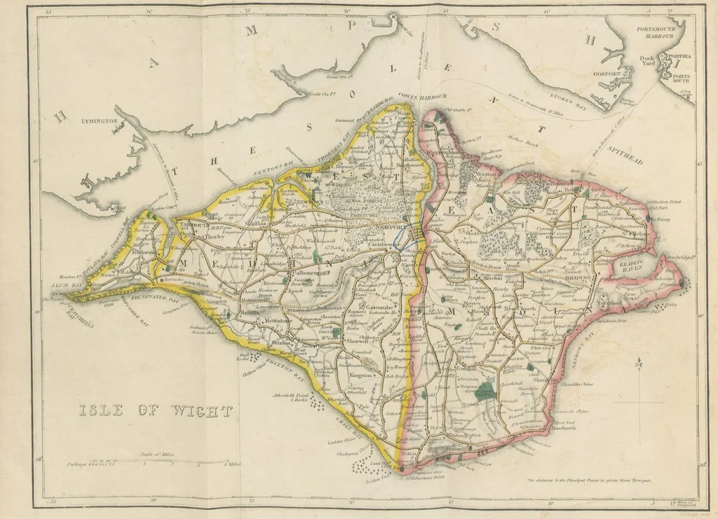An illustration from With a geological map, 1846, leaf 14