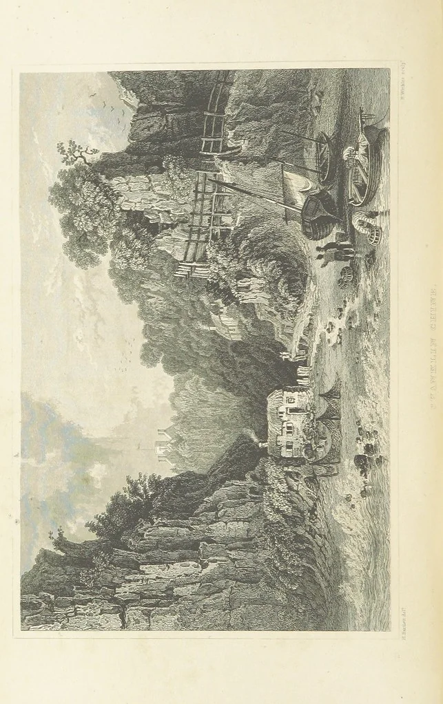 An illustration from With a geological map, 1846, leaf 154