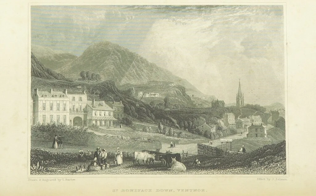 An illustration from With a geological map, 1846, leaf 164