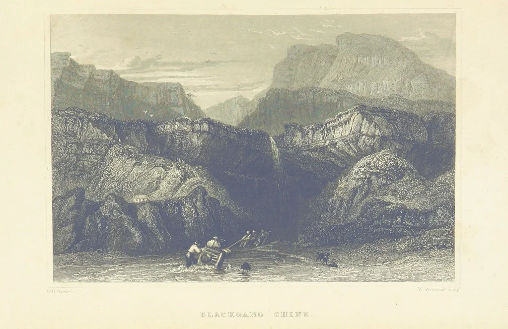An illustration from With a geological map, 1846, leaf 209