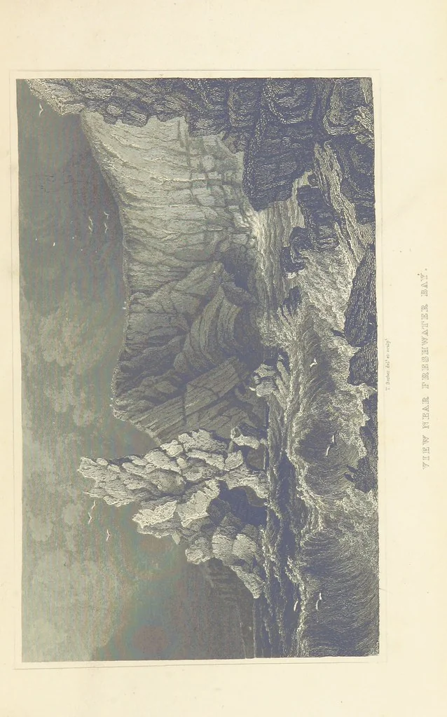 An illustration from With a geological map, 1846, leaf 235