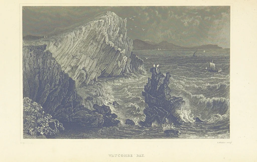 An illustration from With a geological map, 1846, leaf 243