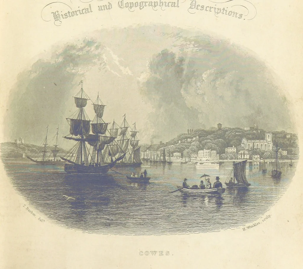An illustration from With a geological map, 1846, leaf 9