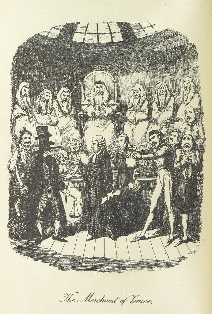 An illustration from The Ingoldsby Legends ... With sixty illustrations by George Cruikshank, John Leech, and John Tenniel, 1893, leaf 142