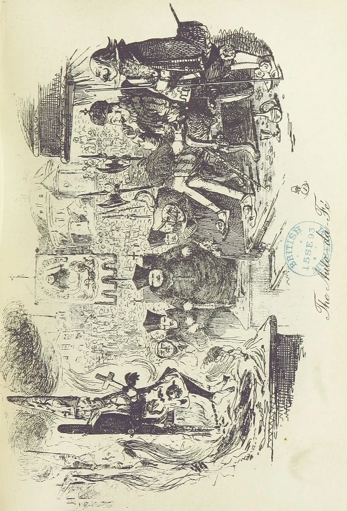 An illustration from The Ingoldsby Legends ... With sixty illustrations by George Cruikshank, John Leech, and John Tenniel, 1893, leaf 175
