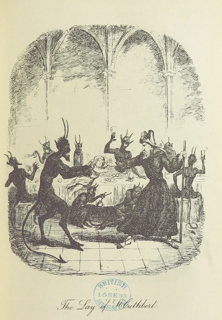 An illustration from The Ingoldsby Legends ... With sixty illustrations by George Cruikshank, John Leech, and John Tenniel, 1893, leaf 273