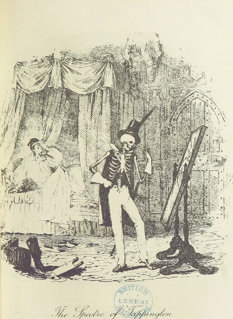An illustration from The Ingoldsby Legends ... With sixty illustrations by George Cruikshank, John Leech, and John Tenniel, 1893, leaf 341