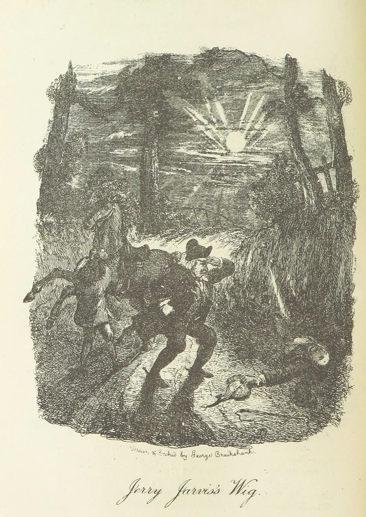 An illustration from The Ingoldsby Legends ... With sixty illustrations by George Cruikshank, John Leech, and John Tenniel, 1893, leaf 342