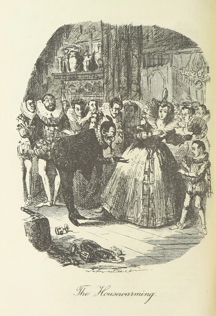 An illustration from The Ingoldsby Legends ... With sixty illustrations by George Cruikshank, John Leech, and John Tenniel, 1893, leaf 376