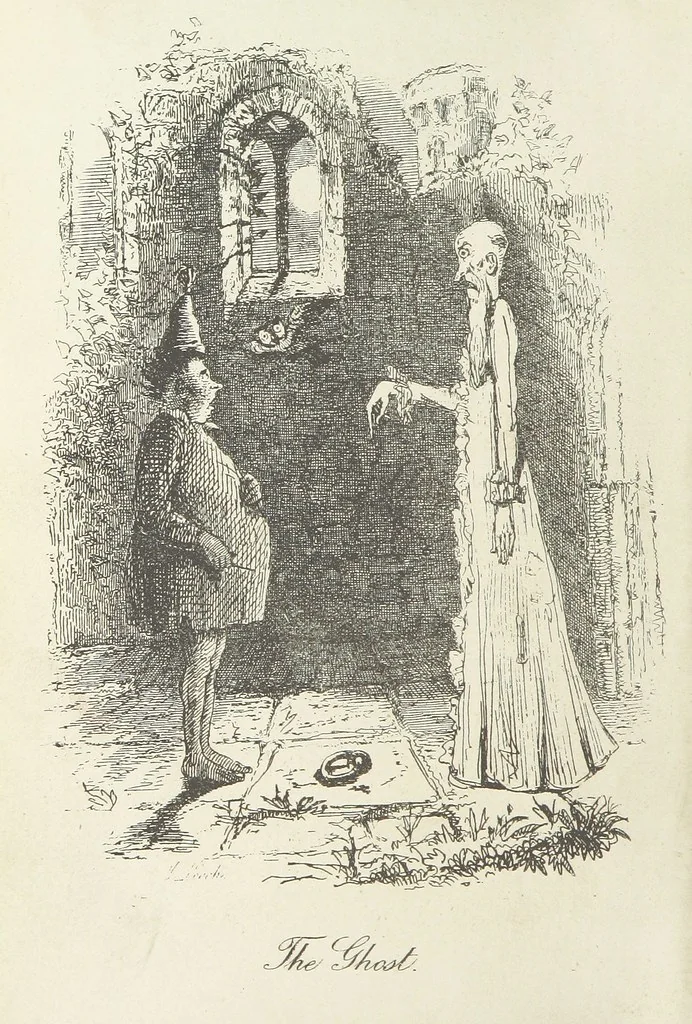 An illustration from The Ingoldsby Legends ... With sixty illustrations by George Cruikshank, John Leech, and John Tenniel, 1893, leaf 8