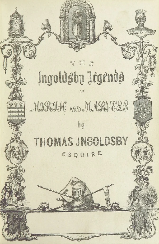 An illustration from The Ingoldsby Legends ... With sixty illustrations by George Cruikshank, John Leech, and John Tenniel, 1893, leaf 9