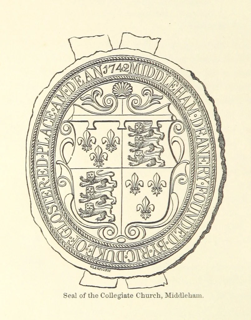 An illustration from The Three Days of Wensleydale; the Valley of the Yore. [With plates, 1854, leaf 184