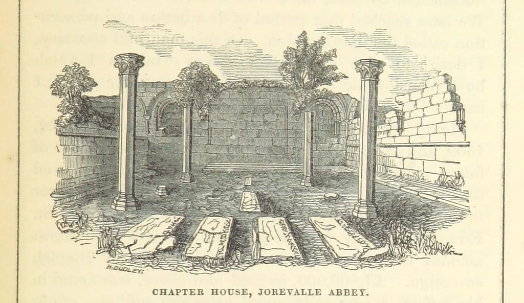 An illustration from The Three Days of Wensleydale; the Valley of the Yore. [With plates, 1854, leaf 89