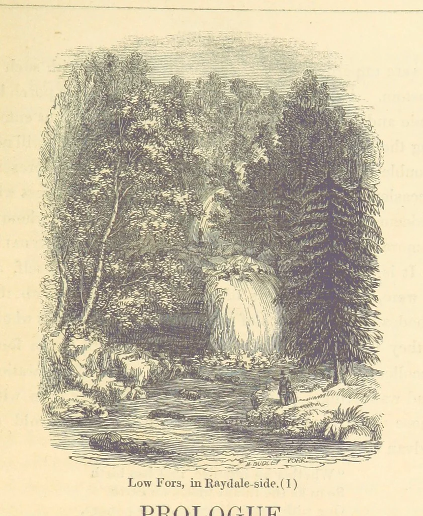An illustration from Historical and Topographical Account of Wensleydale ... Illustrated ... Second edition [of “The Three Days of Wensleydale”, 1856, leaf 17