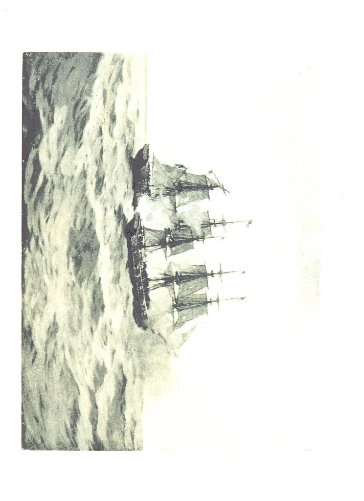 An illustration from Naval Actions of the War of 1812 ... With 21 illustrations in color by C. T. Chapman, 1897, leaf 171