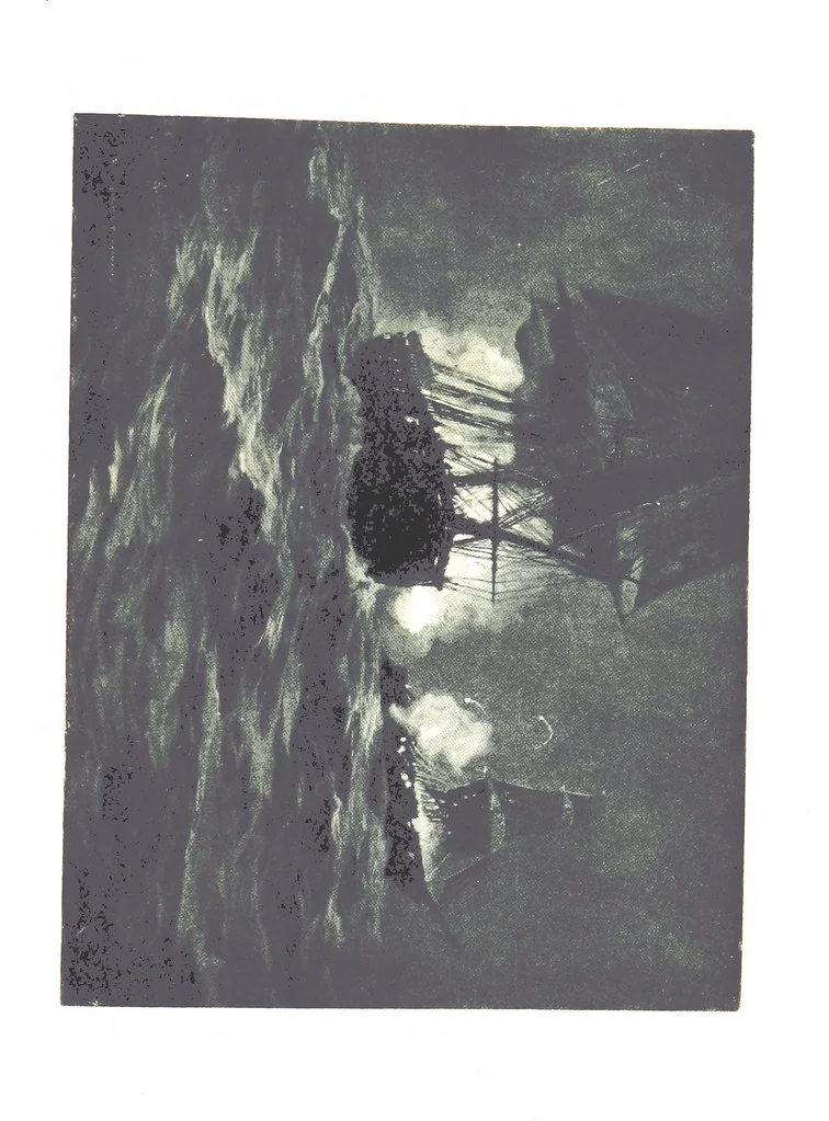 An illustration from Naval Actions of the War of 1812 ... With 21 illustrations in color by C. T. Chapman, 1897, leaf 317