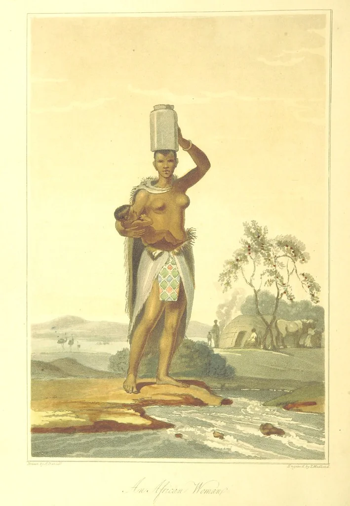 An illustration from A Voyage to Cochin China, in the years 1792, and 1793: containing a general view of the productions, and political importance of this kingdom; and also of such European settlements as were visited on the voyage, with sketches of the manners, character, and condition of their inhabitants. To which is annexed an account of a journey, made in the years 1801 and 1802, to the residence of the chief of the Booshuana nation ... from a manuscript journal [by - Truter] with a chart of the route, etc, 1806, leaf 434
