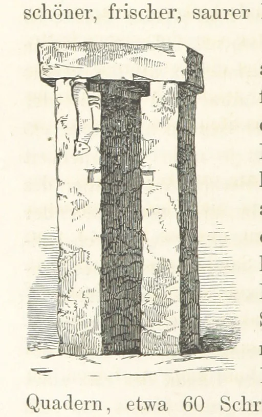 An illustration from Reisen und Entdeckungen in Nord- und Central-Afrika in den Jahren 1849 bis 1855. Von Dr. H. Barth. Tagebuch seiner im Auftrag der Brittischen Regierung unternommenen Reise ... Mit Karten, Holzschnitten und Bildern. L.P, 1857, leaf 134