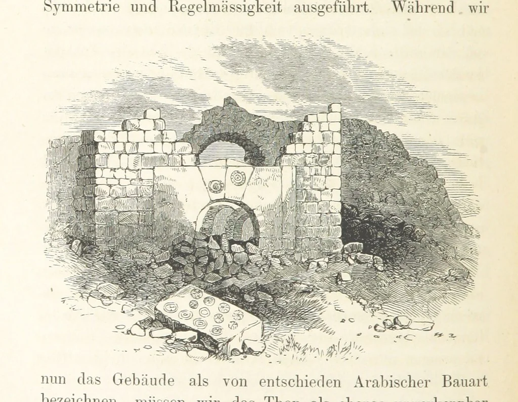 An illustration from Reisen und Entdeckungen in Nord- und Central-Afrika in den Jahren 1849 bis 1855. Von Dr. H. Barth. Tagebuch seiner im Auftrag der Brittischen Regierung unternommenen Reise ... Mit Karten, Holzschnitten und Bildern. L.P, 1857, leaf 172