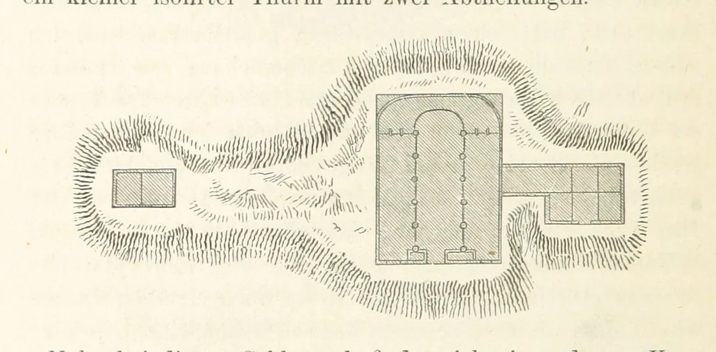 An illustration from Reisen und Entdeckungen in Nord- und Central-Afrika in den Jahren 1849 bis 1855. Von Dr. H. Barth. Tagebuch seiner im Auftrag der Brittischen Regierung unternommenen Reise ... Mit Karten, Holzschnitten und Bildern. L.P, 1857, leaf 176