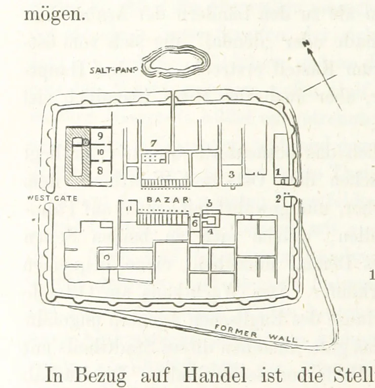 An illustration from Reisen und Entdeckungen in Nord- und Central-Afrika in den Jahren 1849 bis 1855. Von Dr. H. Barth. Tagebuch seiner im Auftrag der Brittischen Regierung unternommenen Reise ... Mit Karten, Holzschnitten und Bildern. L.P, 1857, leaf 242