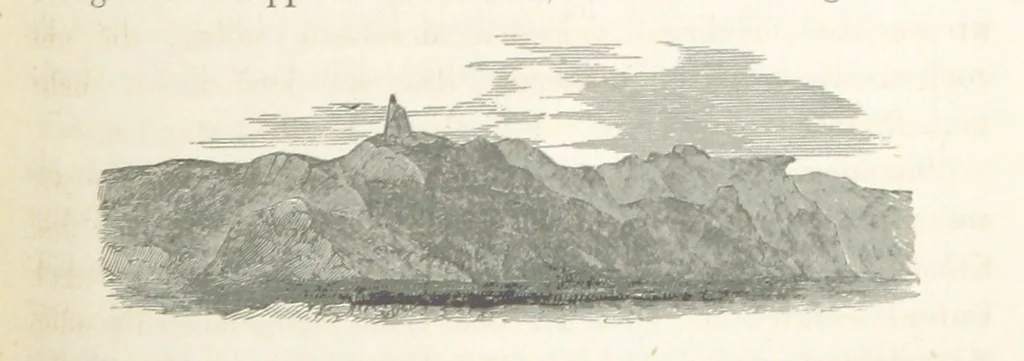 An illustration from Reisen und Entdeckungen in Nord- und Central-Afrika in den Jahren 1849 bis 1855. Von Dr. H. Barth. Tagebuch seiner im Auftrag der Brittischen Regierung unternommenen Reise ... Mit Karten, Holzschnitten und Bildern. L.P, 1857, leaf 421