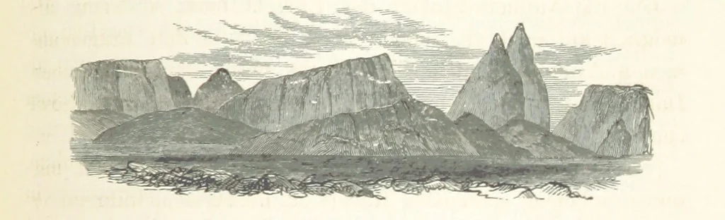 An illustration from Reisen und Entdeckungen in Nord- und Central-Afrika in den Jahren 1849 bis 1855. Von Dr. H. Barth. Tagebuch seiner im Auftrag der Brittischen Regierung unternommenen Reise ... Mit Karten, Holzschnitten und Bildern. L.P, 1857, leaf 483