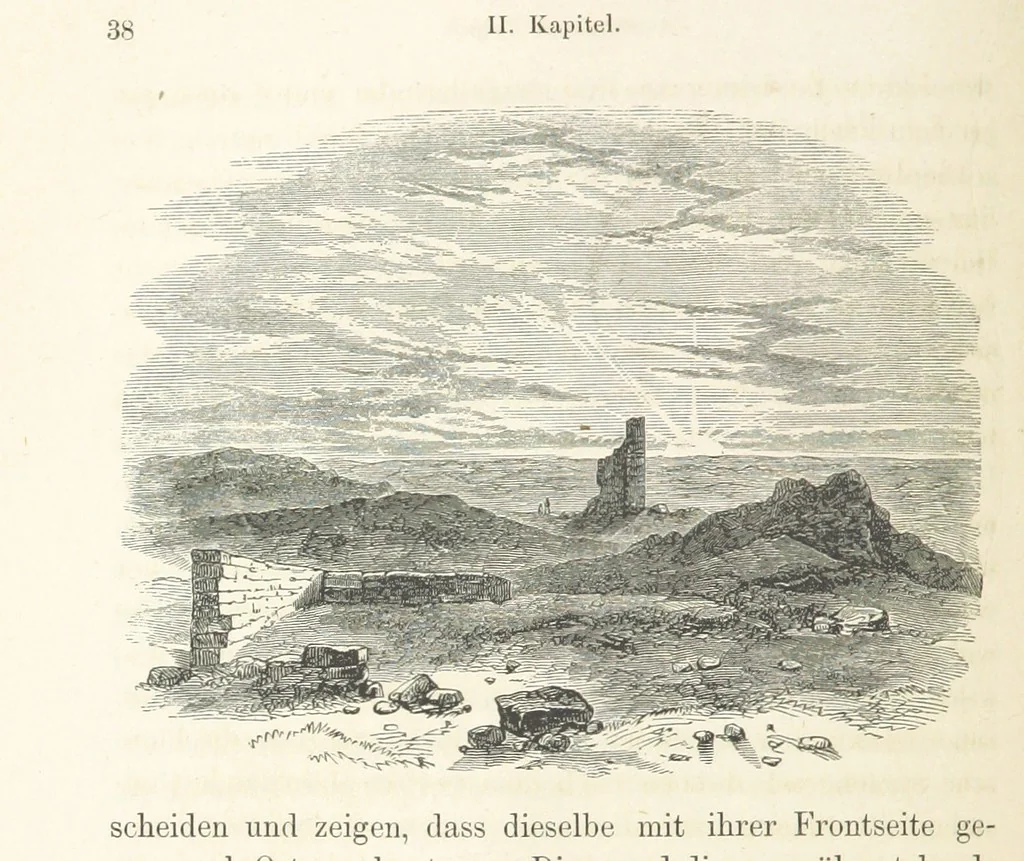 An illustration from Reisen und Entdeckungen in Nord- und Central-Afrika in den Jahren 1849 bis 1855. Von Dr. H. Barth. Tagebuch seiner im Auftrag der Brittischen Regierung unternommenen Reise ... Mit Karten, Holzschnitten und Bildern. L.P, 1857, leaf 92