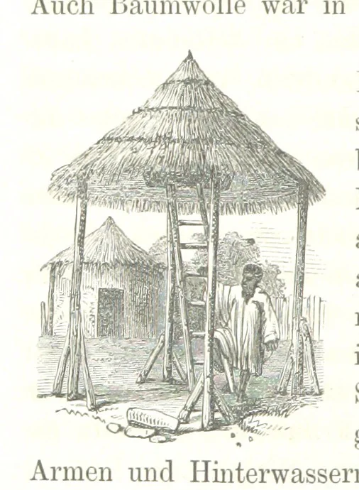 An illustration from Reisen und Entdeckungen in Nord- und Central-Afrika in den Jahren 1849 bis 1855. Von Dr. H. Barth. Tagebuch seiner im Auftrag der Brittischen Regierung unternommenen Reise ... Mit Karten, Holzschnitten und Bildern. L.P, 1857, leaf 160