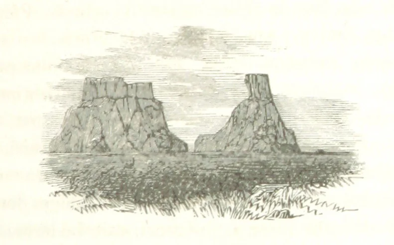 An illustration from Reisen und Entdeckungen in Nord- und Central-Afrika in den Jahren 1849 bis 1855. Von Dr. H. Barth. Tagebuch seiner im Auftrag der Brittischen Regierung unternommenen Reise ... Mit Karten, Holzschnitten und Bildern. L.P, 1857, leaf 393