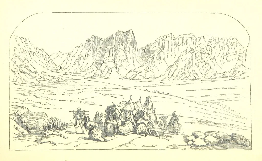 An illustration from A Pilgrimage through the Holy Land, explanatory of the Diorama of Jerusalem and the Holy Land, painted under the direction of Mr. W. Beverly, from original sketches ... by Mr. W. H. Bartlett. [With illustrations, 1850, leaf 21