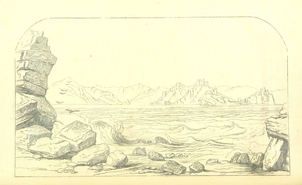 An illustration from A Pilgrimage through the Holy Land, explanatory of the Diorama of Jerusalem and the Holy Land, painted under the direction of Mr. W. Beverly, from original sketches ... by Mr. W. H. Bartlett. [With illustrations, 1850, leaf 26