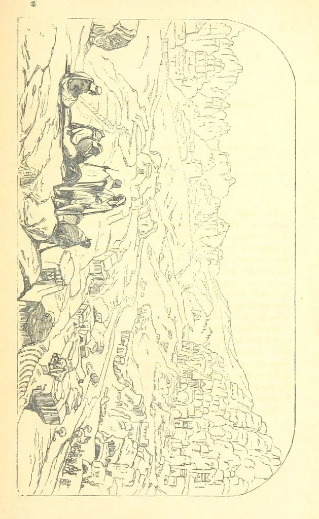 An illustration from A Pilgrimage through the Holy Land, explanatory of the Diorama of Jerusalem and the Holy Land, painted under the direction of Mr. W. Beverly, from original sketches ... by Mr. W. H. Bartlett. [With illustrations, 1850, leaf 33