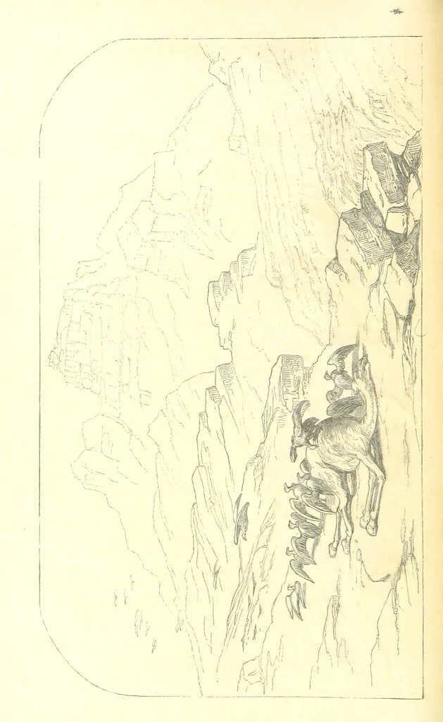 An illustration from A Pilgrimage through the Holy Land, explanatory of the Diorama of Jerusalem and the Holy Land, painted under the direction of Mr. W. Beverly, from original sketches ... by Mr. W. H. Bartlett. [With illustrations, 1850, leaf 34