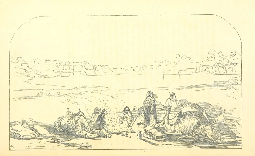 An illustration from A Pilgrimage through the Holy Land, explanatory of the Diorama of Jerusalem and the Holy Land, painted under the direction of Mr. W. Beverly, from original sketches ... by Mr. W. H. Bartlett. [With illustrations, 1850, leaf 37
