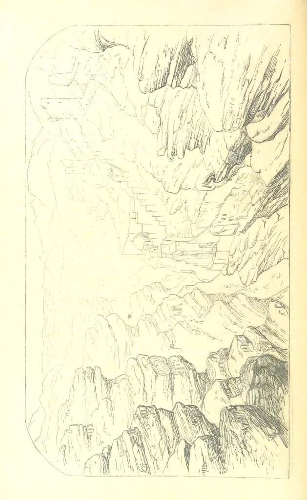 An illustration from A Pilgrimage through the Holy Land, explanatory of the Diorama of Jerusalem and the Holy Land, painted under the direction of Mr. W. Beverly, from original sketches ... by Mr. W. H. Bartlett. [With illustrations, 1850, leaf 38