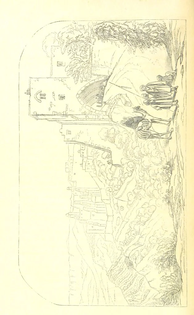 An illustration from A Pilgrimage through the Holy Land, explanatory of the Diorama of Jerusalem and the Holy Land, painted under the direction of Mr. W. Beverly, from original sketches ... by Mr. W. H. Bartlett. [With illustrations, 1850, leaf 42